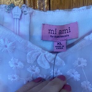 Francesca’s mini floral appliqué dress size XL